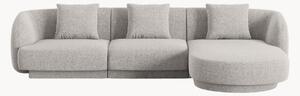 Sofa narożna z szenilu Tulum (4-osobowa)