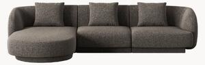 Sofa narożna z szenilu Tulum (4-osobowa)