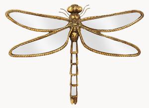 Dekoracja ścienna ze szkła lustrzanego Dragonfly, S 35 cm