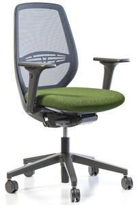 Obrotowe krzesło do biura Start Net Black z siatkowym oparciem