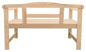 Drewniana ławka ogrodowa naturalna - Kasja