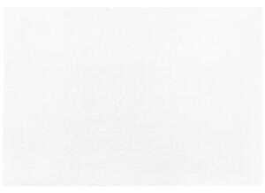 Dywan poliester biały gładki pleciony maszynowo 160 x 230 cm Demre Beliani