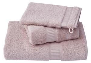 Zestaw upominkowy ręczników i rękawicę do kąpieli NORA, 3 szt Lila Zestaw (ręcznik 45x70 cm, ręcznik 62x125 cm, rękawica do kąpieli 16x22 cm)