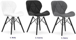 Szare pikowane krzesło do nowoczesnej kuchni - Zeno 5X