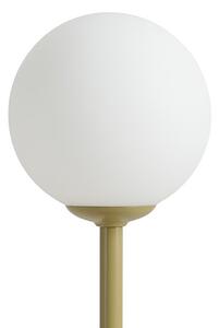 Loftowa lampa stołowa Pinne na biurko szklana ball zielona biała