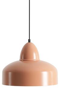 Okrągła lampa wisząca Como loftowa nad kuchenną wyspę różowa