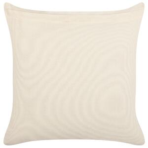 Bawełniana poduszka dekoracyjna wzór geometryczny 45x45 cm biało-czarna Myrica Beliani