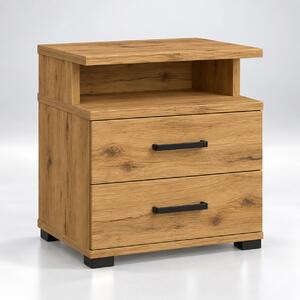 Szafka nocna WNĘKA 2S 40 cm – 2 szuflady uchwyty | ArtD Home