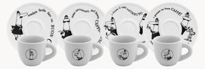 Komplet filiżanek do kawy z porcelany Carosello, 8 elem
