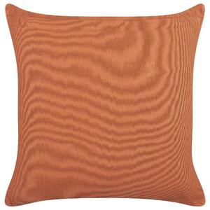 Poduszka dekoracyjna bawełna 45 x 45 cm z wzorem pomarańczowo-biała Vitis Beliani