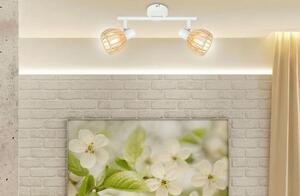 Biała lampa sufitowa do salonu - K090-Treja