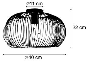 Industrialna lampa sufitowa miedź 40 cm - Finn Oswietlenie wewnetrzne
