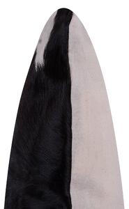 Poduszka dekoracyjna ciemnobrązowa skórzana patchwork x cm z wypełnieniem Marady Beliani