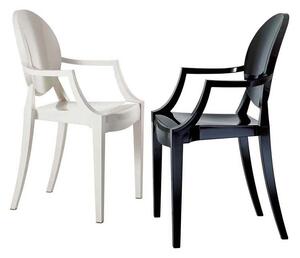 Krzesło w stylu louis ghost Esper - czarny