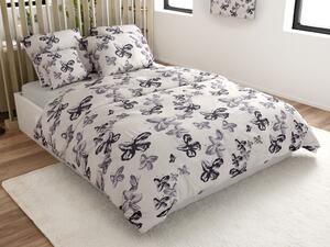 Pościel z mikrofibry BLACK BUTTERFLY kremowa Rozmiar pościeli: 2 szt 70 x 80 cm | 160 x 200 cm