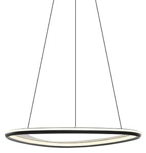 Designerska lampa wisząca czarna z 3-stopniową regulacją ściemniania - Organico