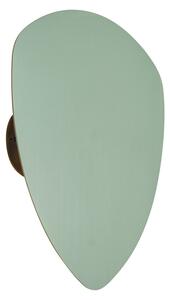 Designerski kinkiet zielony organiczny 20 cm 2-źródła światła - Pulley