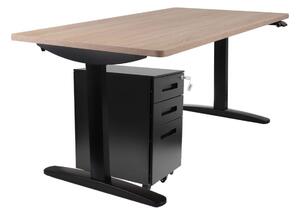 Zestaw: Biurko Alto 102 Black + kontenerek