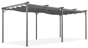Antracytowa pergola tarasowa La Palma 3 x 6m Garden Point