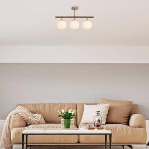 Lampa sufitowa Atmaca Opviq, możliwość ściemniania, mosiężny / złoty, salon / jadalnia, metal