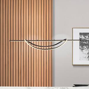 Lampa wisząca Ambar Milagro Lighting, czarny, salon / jadalnia, metal, nowoczesny