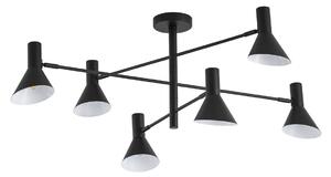 Lampy sufitowe NOLA, Milia, ściemnialny, czarny, salon, metal