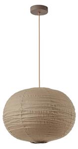 Lampa Wisząca Lindby, Autumn, ściemnialny, szary, salon, tkanina | tekstylia, skandynawski