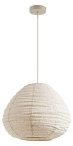 Lampa Wisząca Lindby, Autumn, ściemnialny, beżowy, salon, tkanina | tekstylia, skandynawski
