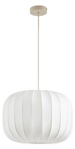 Lampa Wisząca Lucande, Bridget, ściemnialny, biały, salon, tkanina | tekstylia, skandynawski