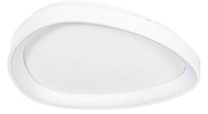 Lampy sufitowe Lindby, Triangulo, ściemnialny, biały, salon, tworzywo sztuczne, nowoczesny