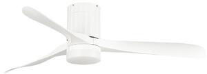 Wentylator sufitowy LED Novri, biały, Ø 132 cm, CCT, cichy – Lucande Lucande, Novri, biały, salon, tworzywo sztuczne, nowoczesny