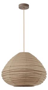Lampa Wisząca Lindby, Autumn, ściemnialny, szary, salon, tkanina | tekstylia, skandynawski