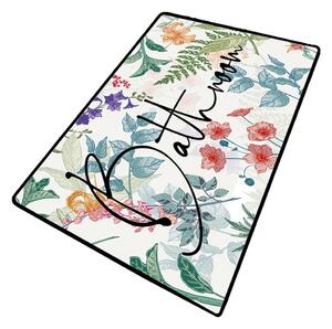 Dywanik łazienkowy 70x120 cm Green In Flower – Foutastic