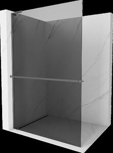Mexen Kioto+ L ścianka prysznicowa z półką Walk-in 100 x 200 cm, grafit, gun metal - 800-100-123-95-40