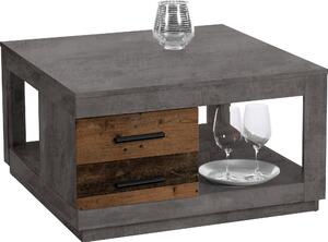 Stolik kawowy 80x80 cm w kolorze betonu