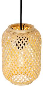 Orientalna lampa wisząca bambusowa 3-punktowa - Yvonne Oswietlenie wewnetrzne