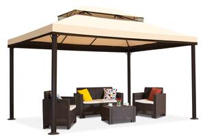 Kremowy pawilon ogrodowy Walencja 3x4 m Garden Point