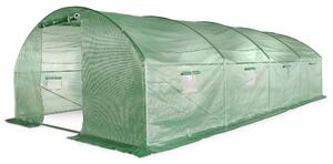 Tunel foliowy z metalowym stelażem 4x6m Garden Point zielony