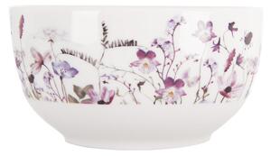 Biało-fioletowa porcelanowa miska na zupę 500 ml Louka – Orion