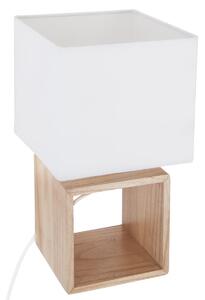 Biała lampa stołowa POJO