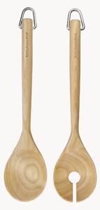 Komplet sztućców do sałatek z drewna brzozowego KitchenAid, 2 elem