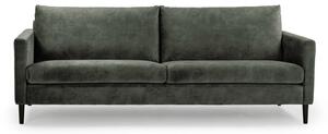 Zielonoszara sofa z aksamitnym obiciem Scandic Adagio, szer. 220 cm