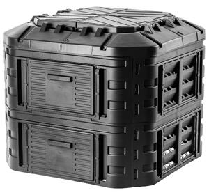Kompostownik ogrodowy Nybro 600L, czarny