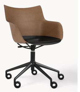 Krzesło biurowe z podłokietnikami Q/WOOD