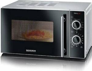 Severin MW 7771 kuchenka mikrofalowa z grillem, srebrny