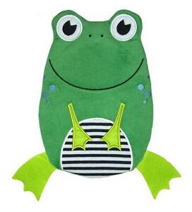 Hugo Frosch Termofor dziecięcy Eco Junior Comfort z motywem żaby, zielony