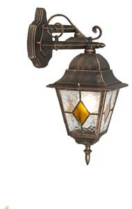 Inteligentna vintage lampa ścienna zewnętrzna brązowa w tym Wifi A60 - Antigua