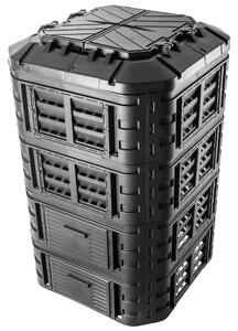 Kompostownik ogrodowy Nybro 1120L, czarny