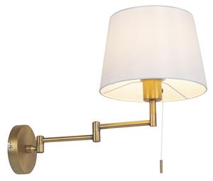 Inteligentna lampa ścienna brązowa z białym kloszem włącznie z WiFi A60 - Ladas Deluxe