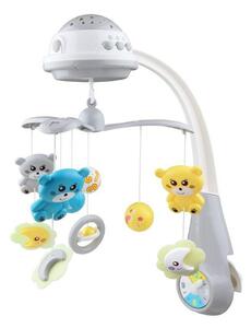 Baby Mix Karuzela nad łóżeczko z projektorem, szary